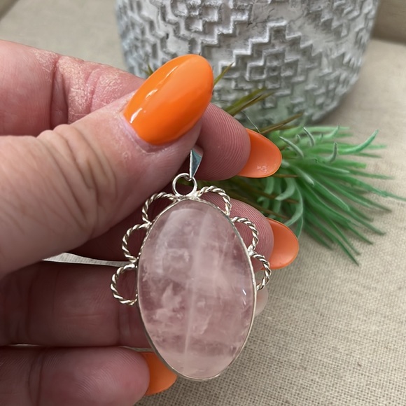 Rose quartz pendant - Picture 2 of 3
